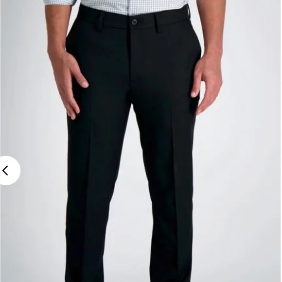 slim fit dress slacks Haggar Premium Stretch Dress Pants in Oatmeal main image 1